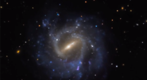 space, Hubble Space Telescope, barred spiral galaxy, NGC 1073,
