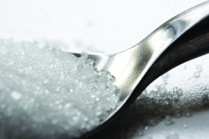 Sugar on a spoon