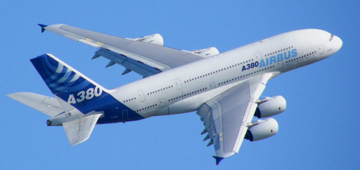 Airbus A380 in flight