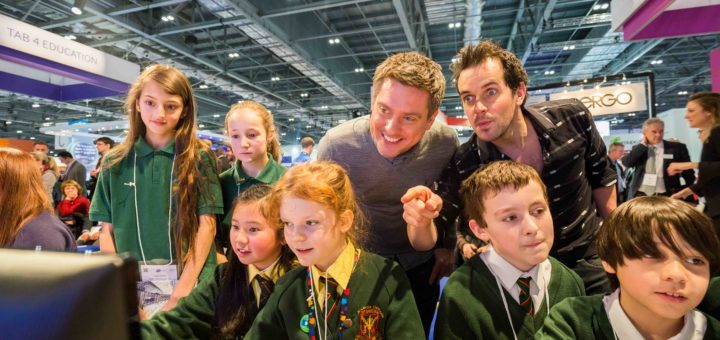 Dick and Dom Samsung coding lesson at BETT 2015