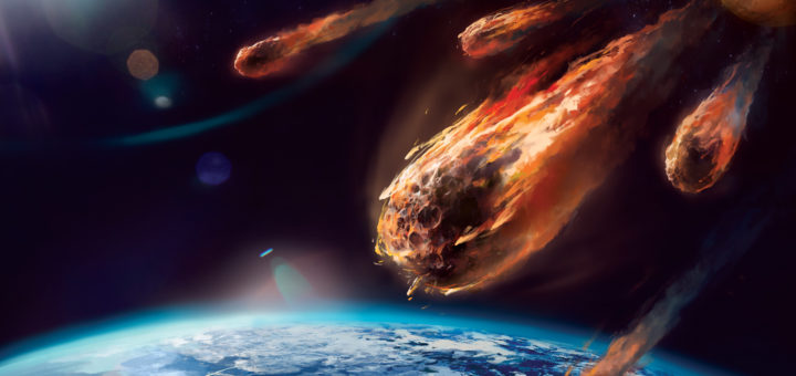 Asteroids hitting Earth