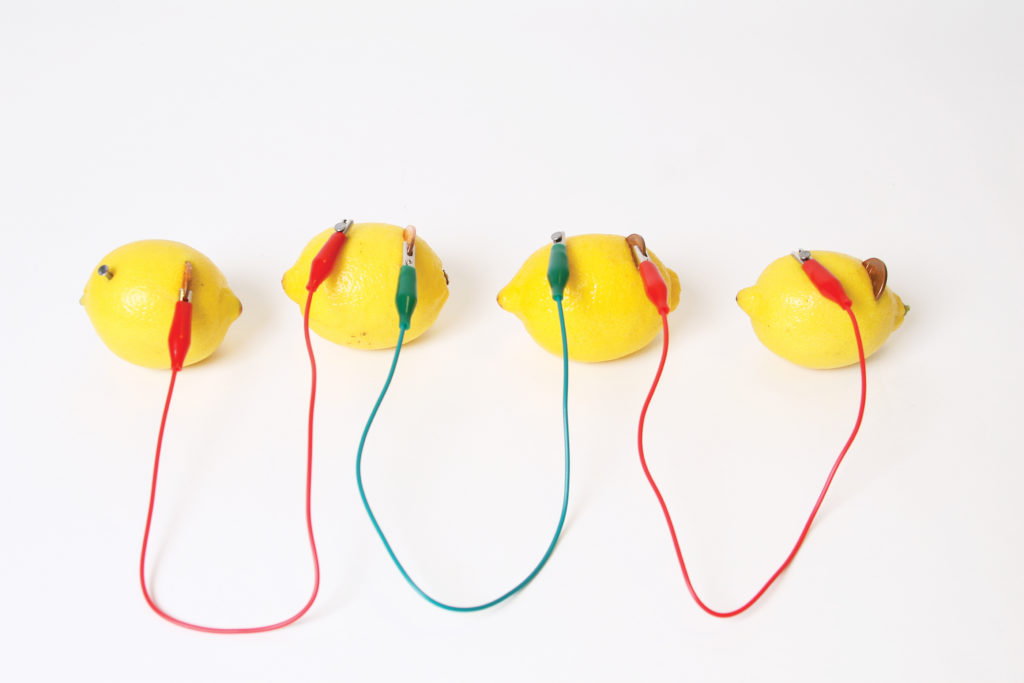 British Science Week Home science experiment make a lemon battery