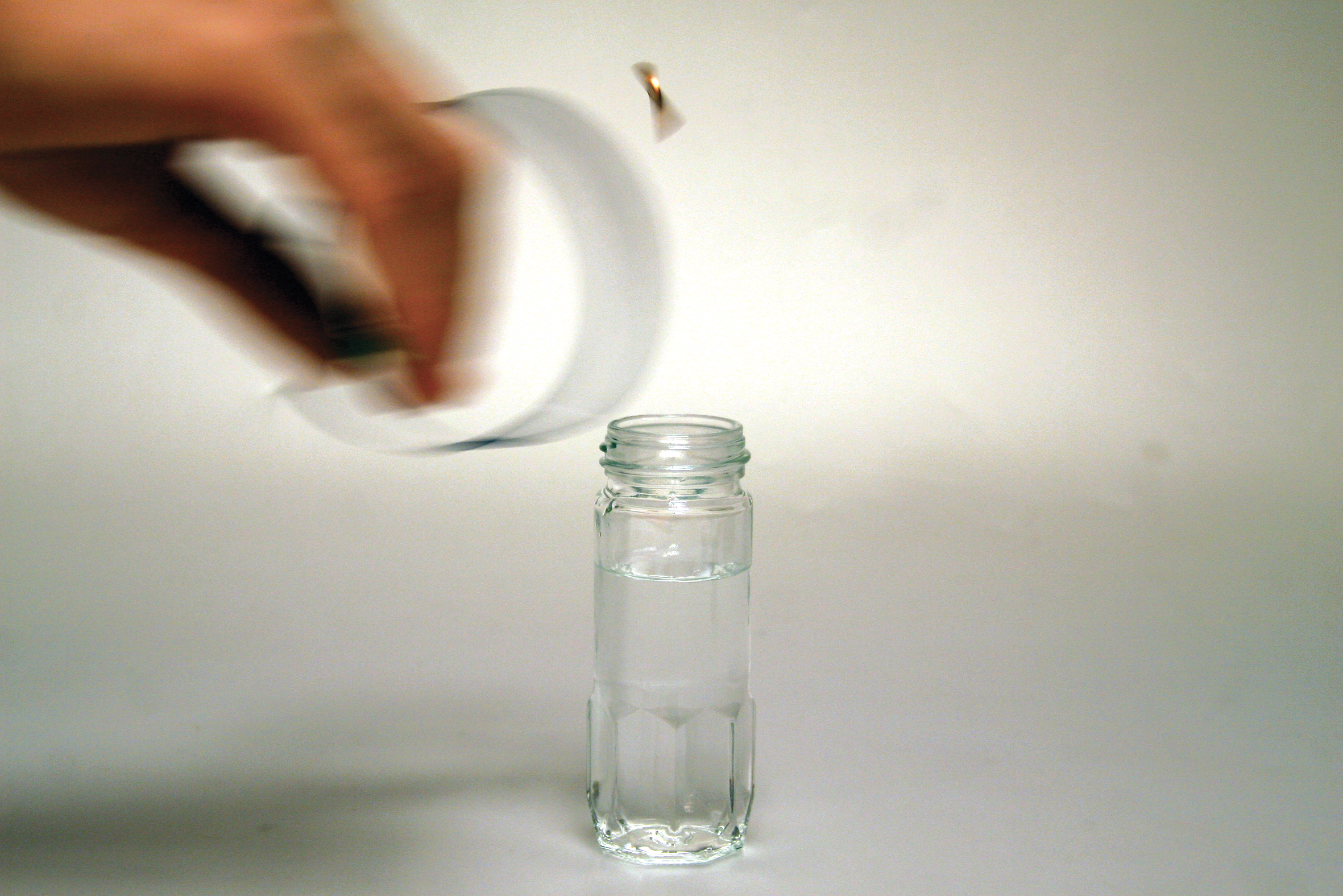 Penny drop experiment step 4