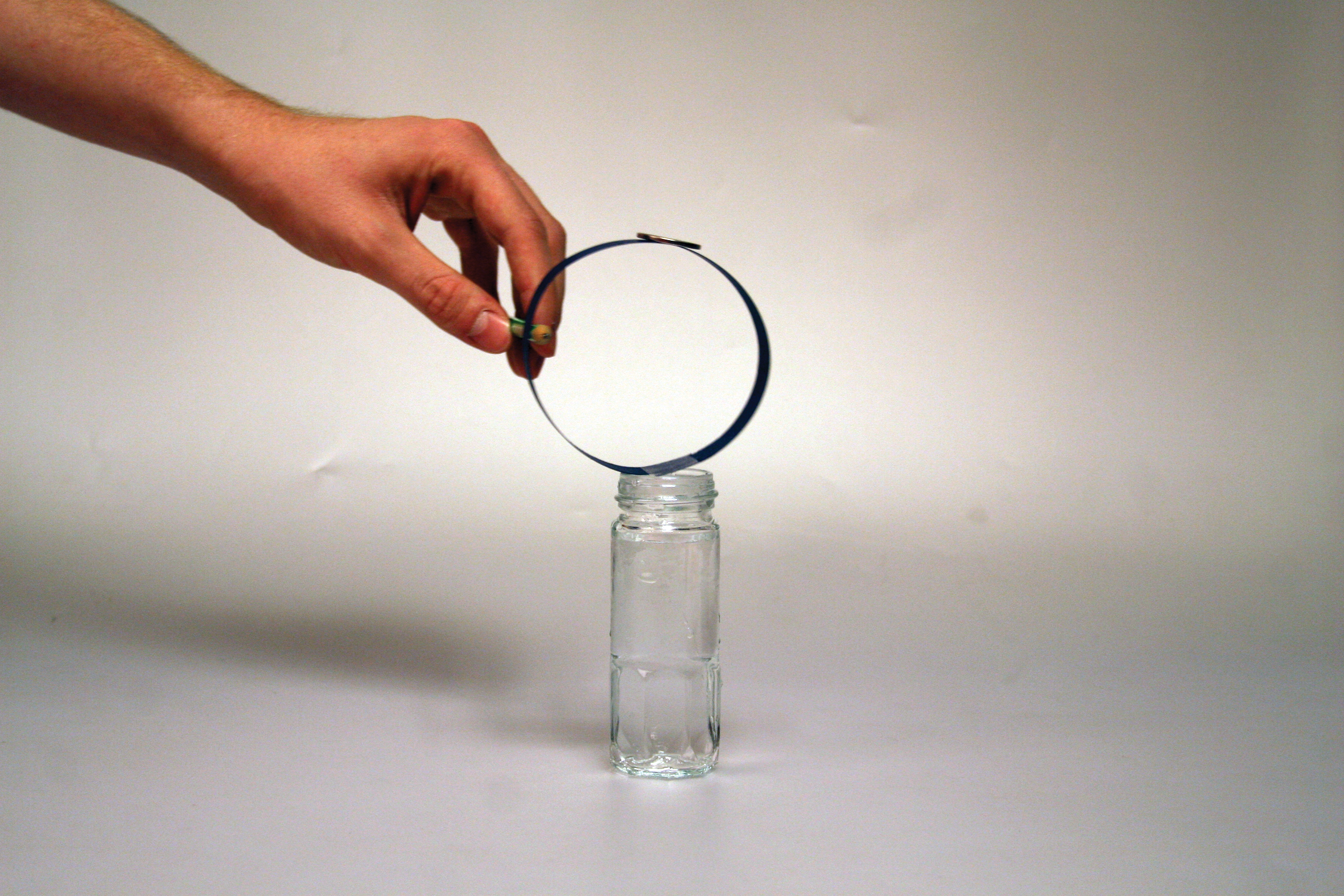 Penny drop experiment step 5