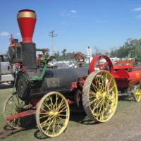 1882-  The Harrison Machine Works portable traction engine is the first engine to be used around British farms. (Image credit: Bill Whittaker)